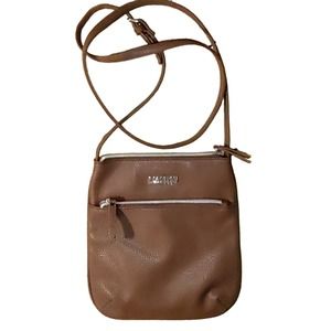 Reaction Kenneth Cole Faux Pebble Leather Small Crossbody Purse